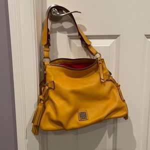 Dooney & Bourke mustard yellow satchel